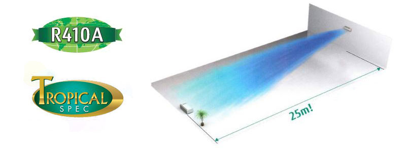 پرتاب باد در کولر گازی و اسپلیت اجنرال مدل ASGA30FUTA-P